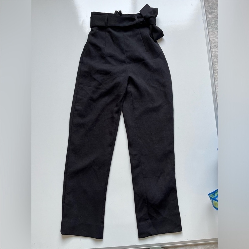 Kookai Black Tie-Waist Trousers - Picture 7 of 11